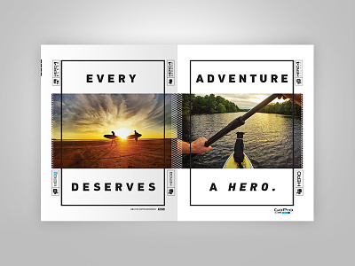 Holiday Campaign Concept campaign gopro layout spread surf type typography