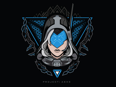 Project Ashe apparel ashe league of legends merch project riot games t shirt team tee