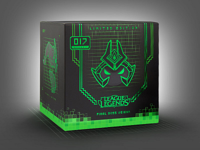 Limited Edition Final Boss Veigar Packaging - Unsleeved arcade final boss veigar foil league of legends limited edition packaging pixel retro riot video games