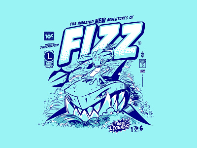 Comic Collection Tee - Fizz by Brandon Meier for Riot Games on Dribbble