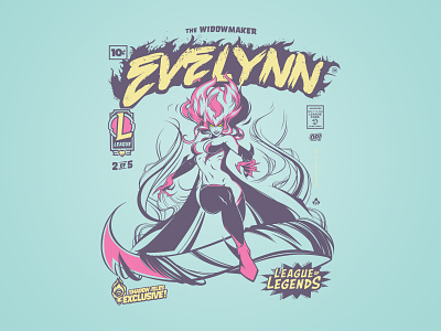 Comic Collection Evelynn apparel comic collection eveylnn hoodie inspired league of legends merch riot games tee