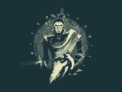 Jhin adc design illustration jhin league league of legends lol riot games silhouette t-shirt graphic t-shit tee