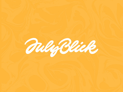 July Blick branding design handlettering lettering logo logotype type typography vector логотип