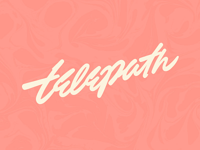 Telepath branding custom type design freelance handlettering lettering logo logotype type typography