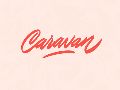 Caravan branding design freelance handlettering lettering logo logotype type typography
