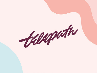 Telepath branding calligraphy clean design graphic design lettering logo logo design logotype design minimal pattern typography vector