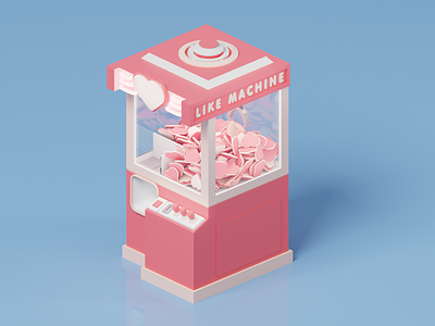 Like machine 3d abstract blender blender3d blendercycles c4d cinema4d crane machine design illustration isometric like octane octanerender render vendingmachine