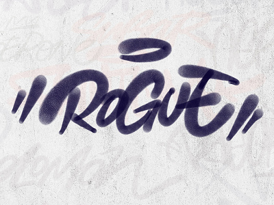 Rogue bombing graffiti handlettering lettering logo logotype tagging type typography windows surface