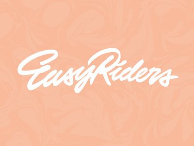Easy Riders branding custom type design handlettering lettering logo logotype type typography логотип