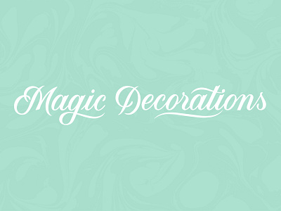 Magic Decorations branding custom type design freelance handlettering lettering logo logotype type typography