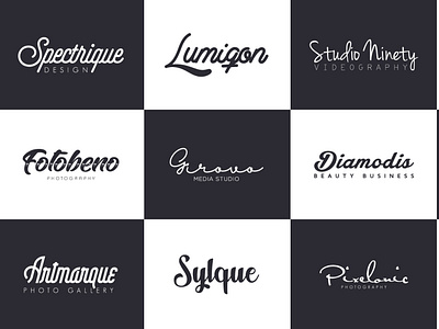 signature hand drawn logo for your brand