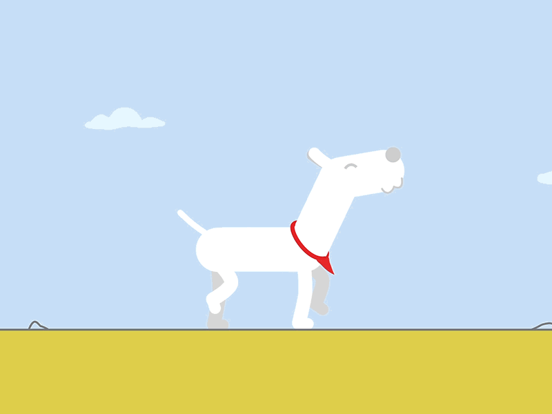Dog Walk and Jump animation dog gif illustration motion