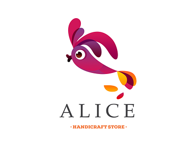 Alice bird branding logo