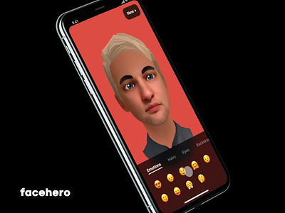 FaceHero 2 Fluid UI app breezy flinto ios motion prototype