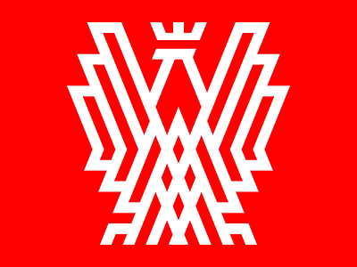 Eagle beak brand claws crown design eagle emblem flag logo mark poland red redesign symbol vector white wings