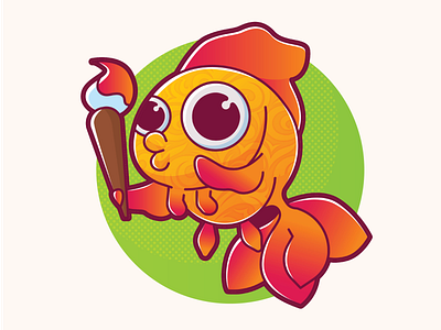 Gold Fish animals character design fish fishlogo goldfish illustration logo vector