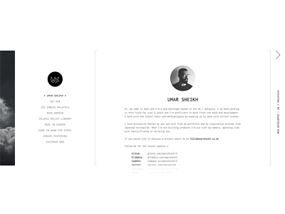 Portfolio clean designer developer gallery minimal portfolio redesign ui ux web website whitespace