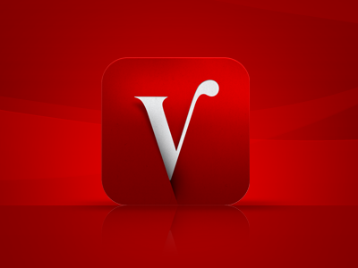 Veronica Magazine TV App Icon android ipad iphone mobile mobtzu programming guide social ui web