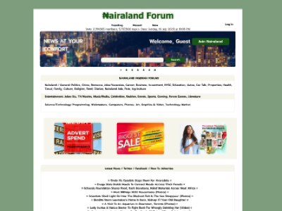 Nairaland web redesign