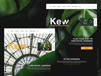 Kew - Royal botanic gardens botanic garden garden green kew garden web design