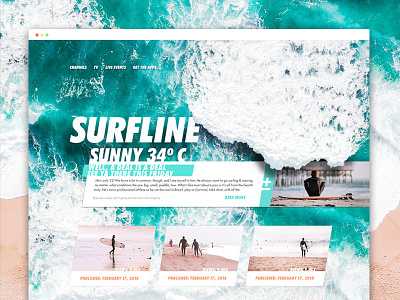 Surfline - website beach ocean sand surf surfing surfline waves website