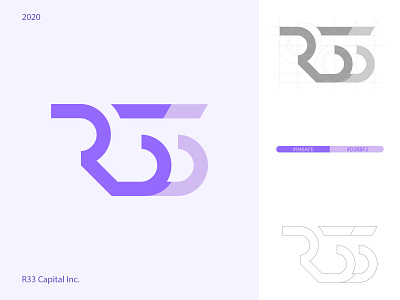 R33 Capital Inc. Logo branding design flat icon illustrator logo logo design logo design branding logo design concept logodesign logos logotype minimal vector