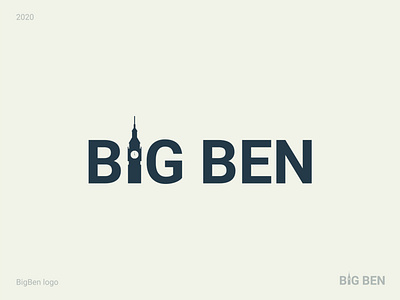 BigBen branding design flat icon illustration illustrator logo logo design logodesign logotype minimal vector