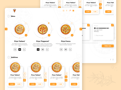 Doe's Pizza design flat minimal pizza pizza web product design ui ux vector web web design website website concept website design