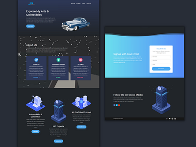 WordPress Landing Page Design & Customization for Portfolio Site