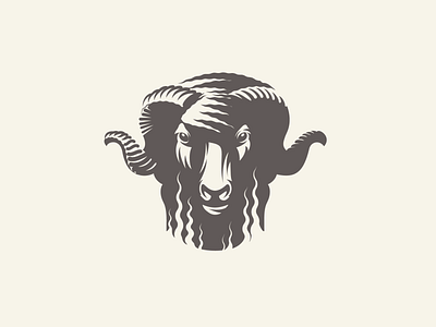 Bāxa adobe illustrator graphic design illustration logo design longhorn sheep ram sheep vector