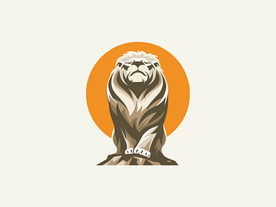 Live & Dare adobe illustrator graphic design illustration lion logo design meditation vector