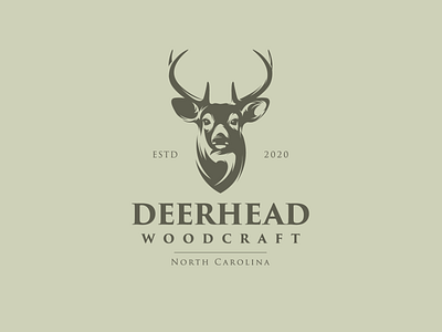 deerhead adobe illustrator deer deer head deer illustration deer logo deerhead for sale graphic design illustration logo design