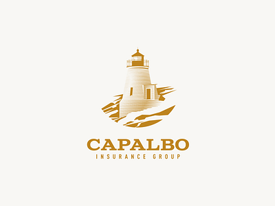 Capalbo Insurance Group adobe illustrator for sale graphic design lighthouse lighthouse logo logo design vector
