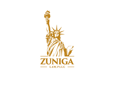 Zuniga Law PLLC adobe illustrator graphic design illustration law firm liberty logo design statue of liberty vector