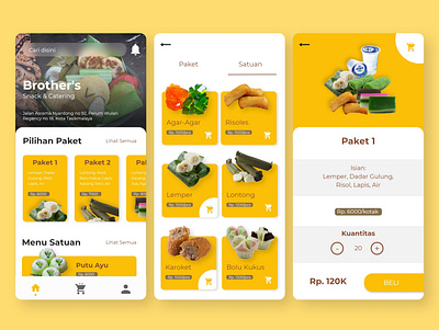 Catering Mobile App Design android app catering design food indonesia mobile ui uiux xd