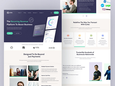 Curlec - Landing Page Website Design