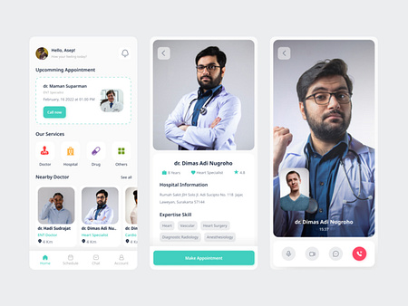 Medical Consultation Mobile App by Ihya Fathurr 🤖 for Vektora on Dribbble