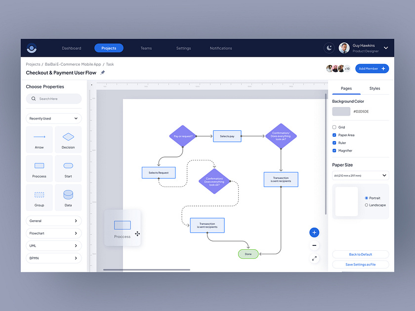 Flow Diagram Web App Maker by Ihya Fathurr 🤖 for Vektora on Dribbble