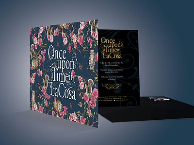 Once upon Time in La Cosa invitation illustration invitation
