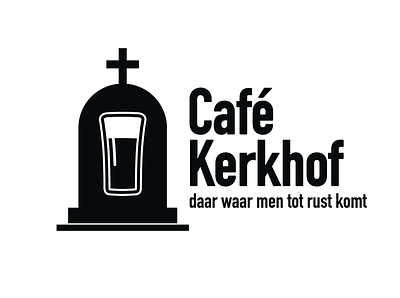 Café Kerkhof logo branding icon logo typography