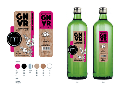 Genever Label for Distillery Massy from Houthalen, Belgium