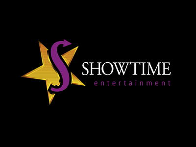 Showtime Entertainment logo branding illustration logo typography vector