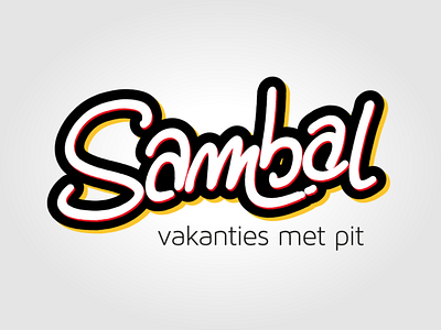 Sambal Exciting Holidays logo branding icon illustration logo typography vector
