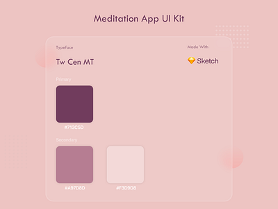 Meditation App Colour Palette app app design branding colour palette design logo minimal ui yoga app