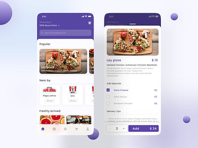 Food App app app design booking app delivery app design food food app home minimal ui