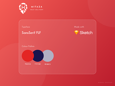 Mitaza Style Guide app app design butcher colour code delivery app design minimal style guide ui