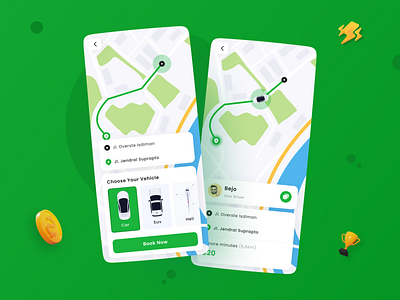 The Application for Online Premium Vehicle car gps map maps minimalist modern onlinetaxi order ride taxi ui uidesign uiux user interface userinterface