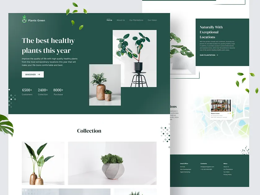 Green Website designs, themes, templates and downloadable graphic ...
