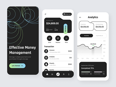 Finance - App banking banking app finance finance app minimalist ui uidesign user interface userinterface