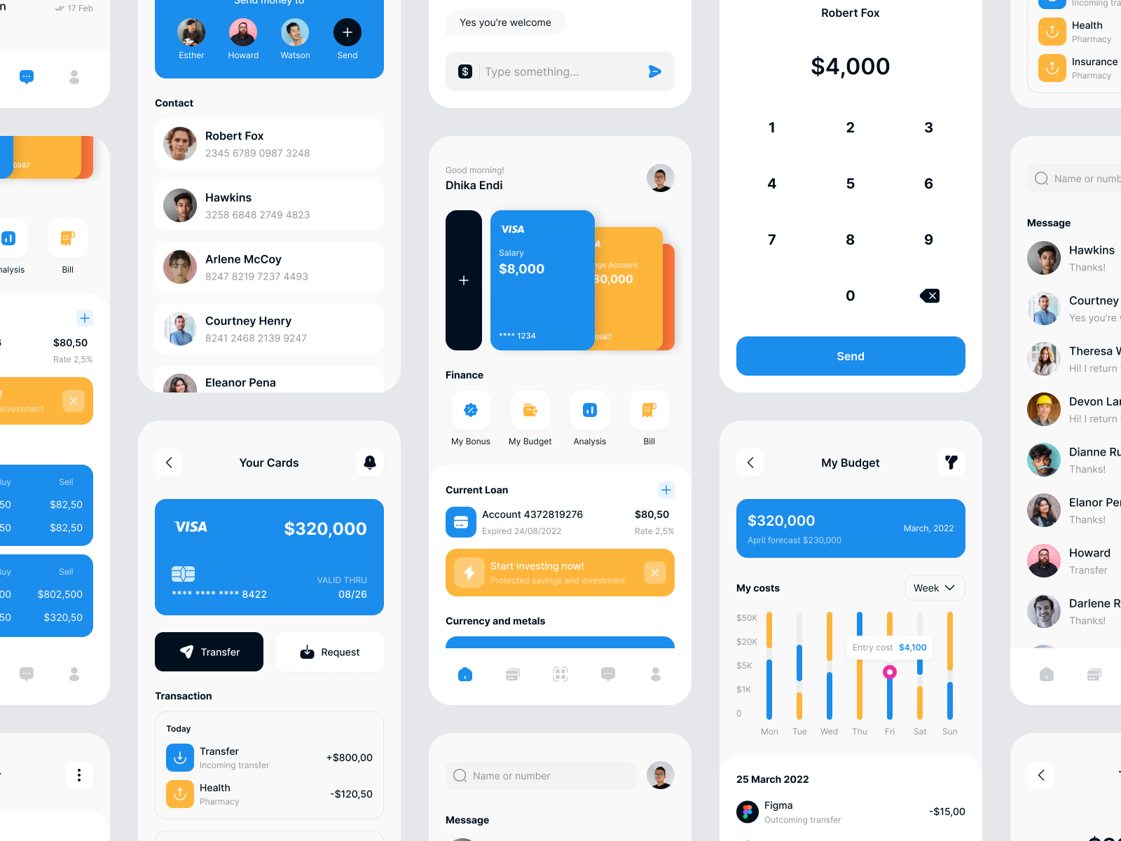 Finance App by Dhika Endi Astowo for The Small Square on Dribbble